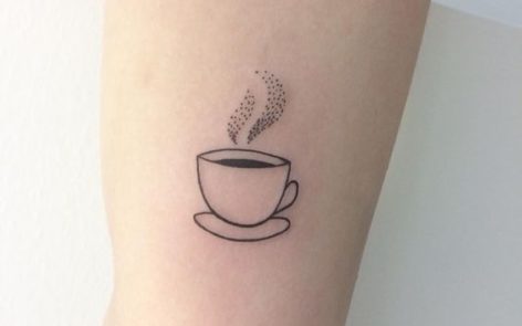 +21 MEJORES tatuajes de café para cafeadictos img