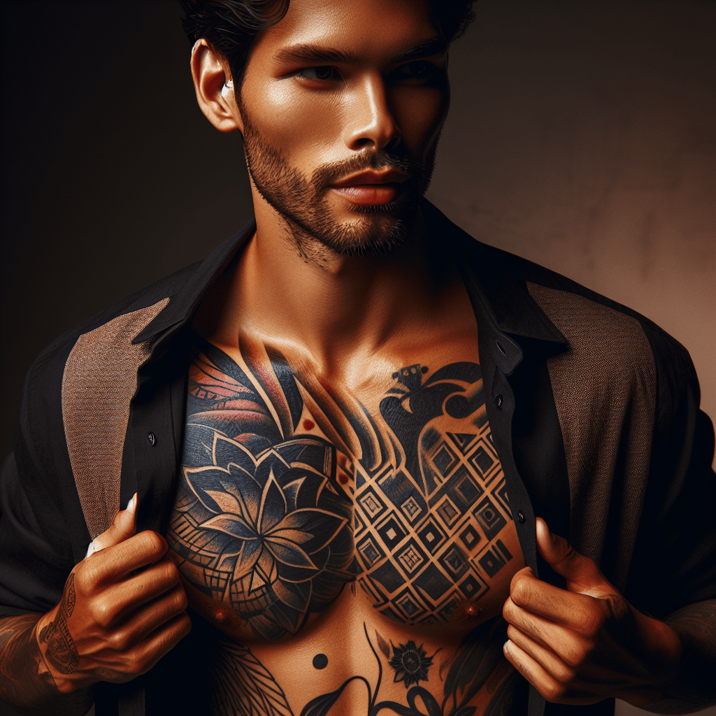 tatuajes en el pecho hombres