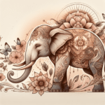 Tatuaje de elefante: un símbolo de fuerza y sabiduría femenina