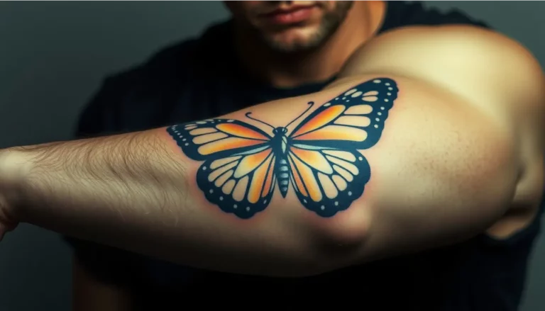 tatuaje de mariposa